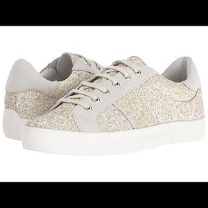 Joie Latte Glitter Suede Women’s Sneaker size 10 Shoes